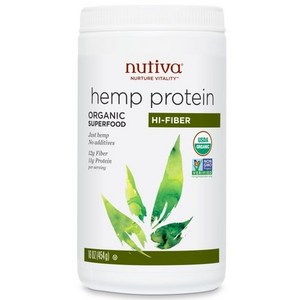 Nutiva-유기농 헴프 프로틴+하이 화이바 16oz(454g)